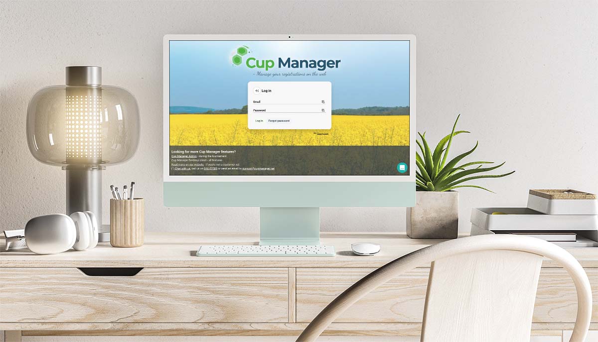 Cup Manager on screen